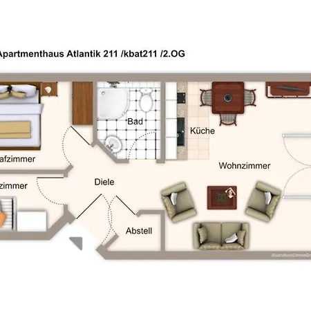 Apartamento Apartmenthaus Atlantik Apartmenthaus Atlantik 211 Ostseebad Kühlungsborn